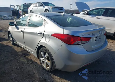 2013 Hyundai Elantra Gls z USA, uszkodzony, nr VIN 5NPDH4AE2DH370256